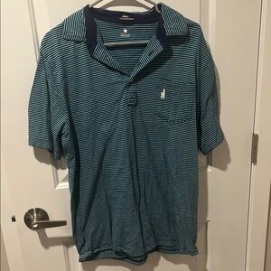 Johnnie O Men's Striped Polo Shirt - Blue